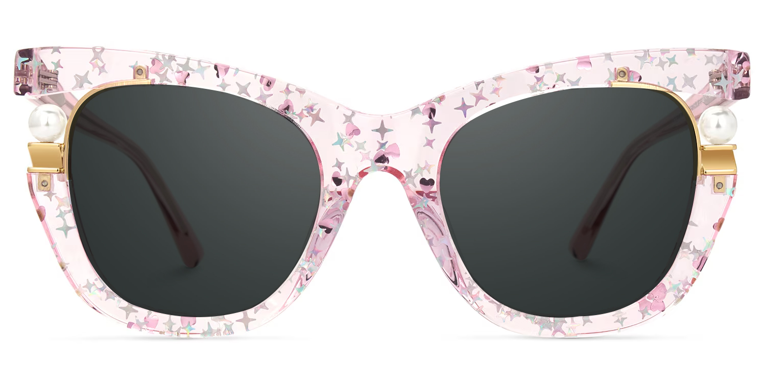 Pearl Cateye Pink Glasses0