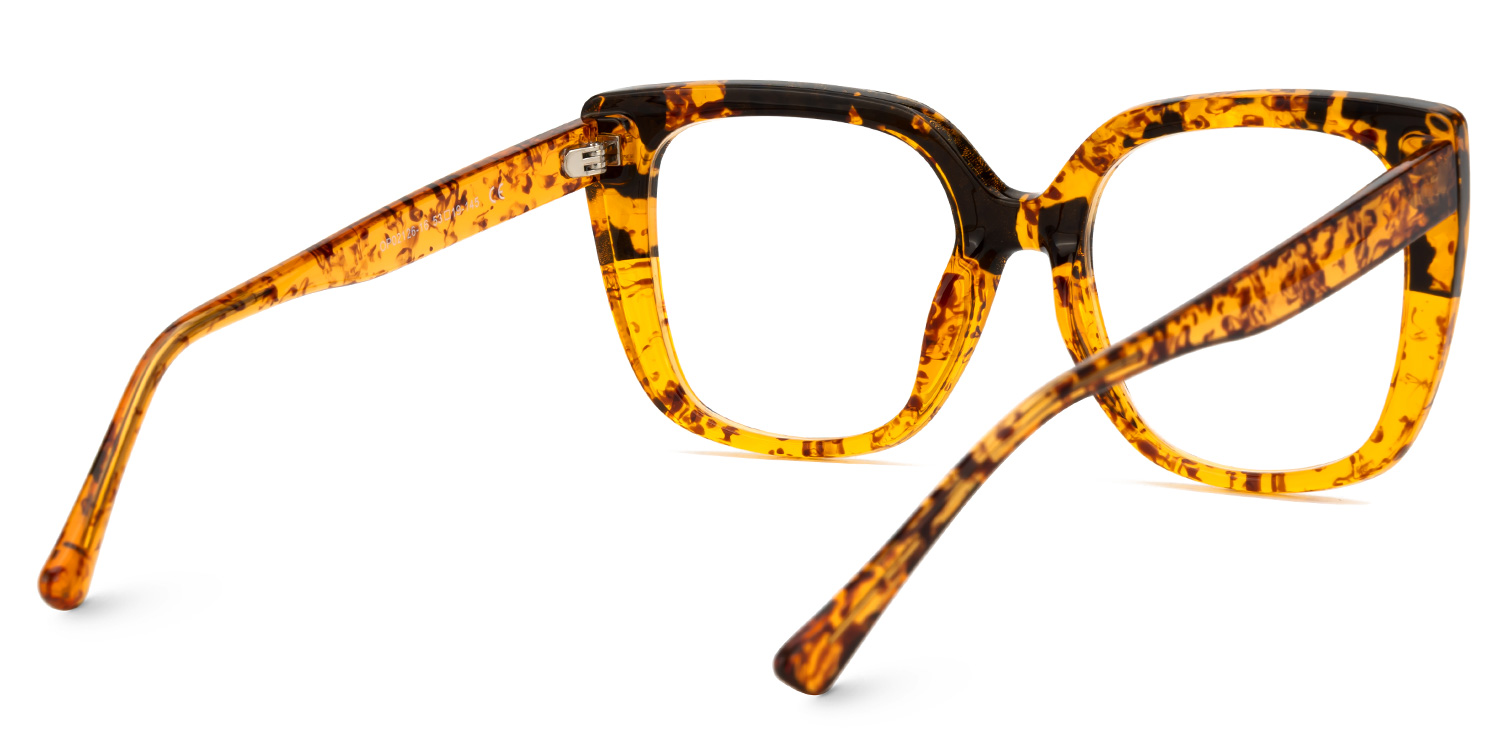 Brenda Square Amber Eyeglasses Online for Women3