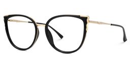 Estrada Cateye Black Glasses1