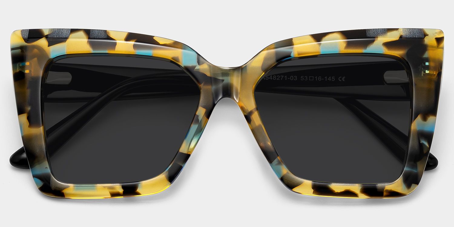Thiline Tortoise Square Sunglasses to Frame Your Face | ZEELOOL CA1