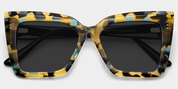 Thiline Tortoise Square Sunglasses