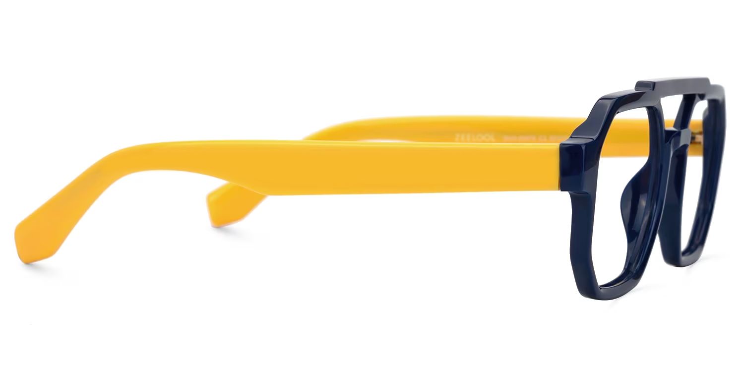 Aviator Salem Blue Color Frame Glasses | ZEELOOL Canada3