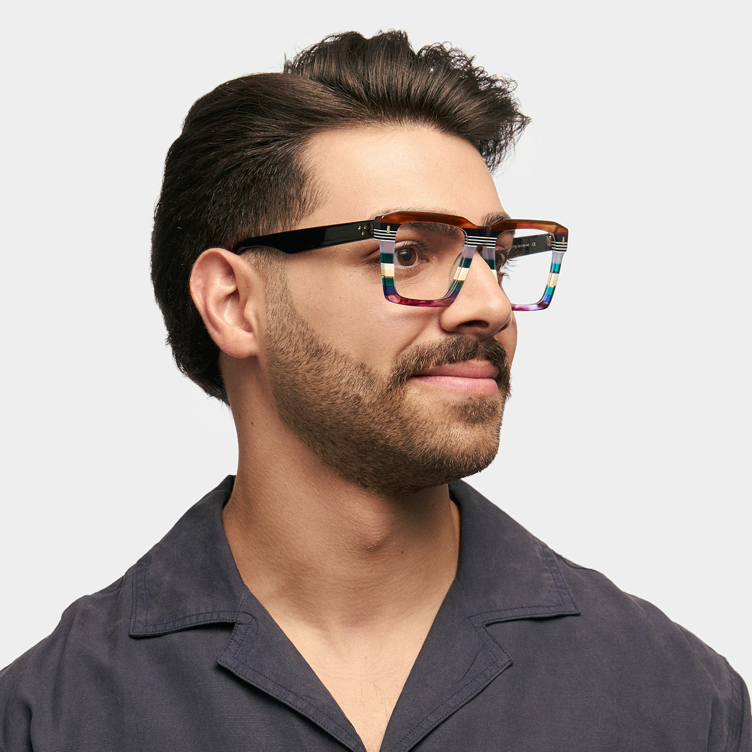 Kenish Square Multicolor Glasses1