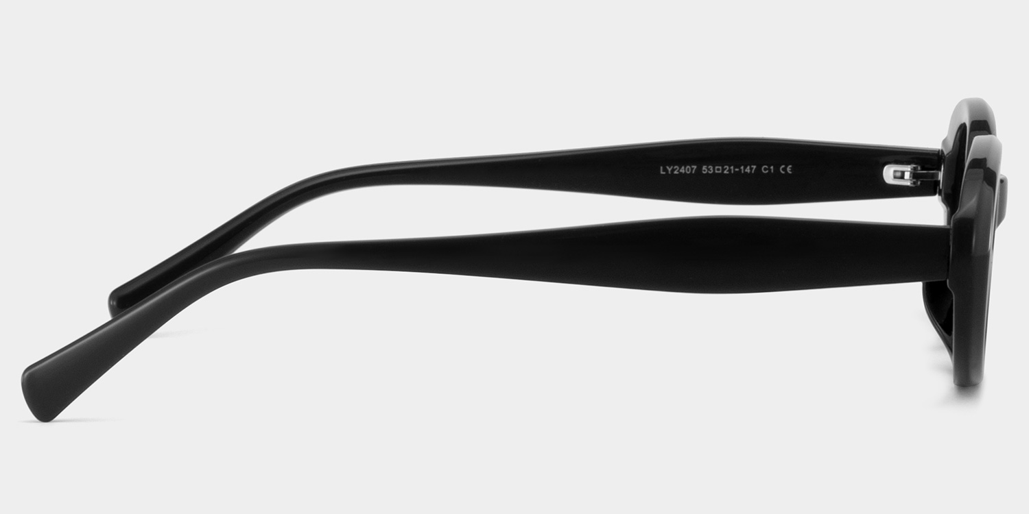 Zion black Frame Polarized Sunglasses with oval Style Online | ZEELOOL Canada4