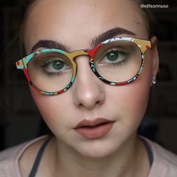 Street-Artist Colorful Round Glasses7