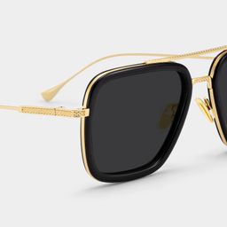 Gifford Black-Gold Aviator Sunglasses4