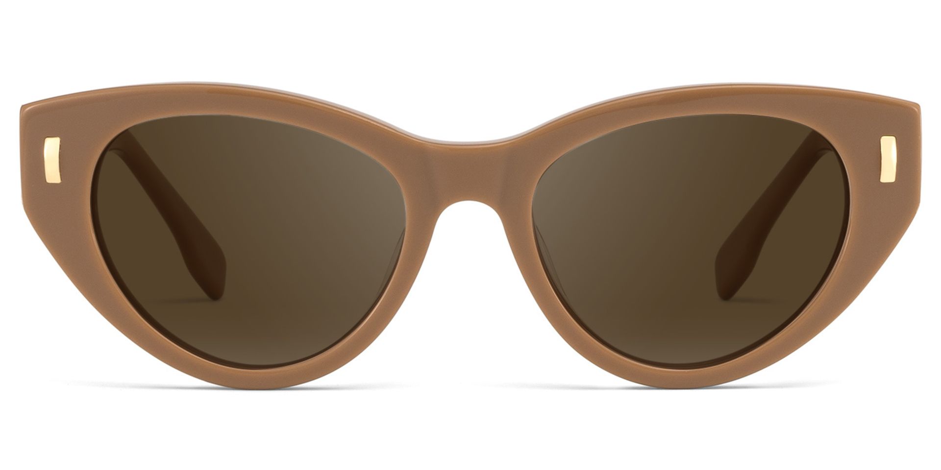 Azura Brown Cat Eye Polarized Sunglasses Online | ZEELOOL Canada0