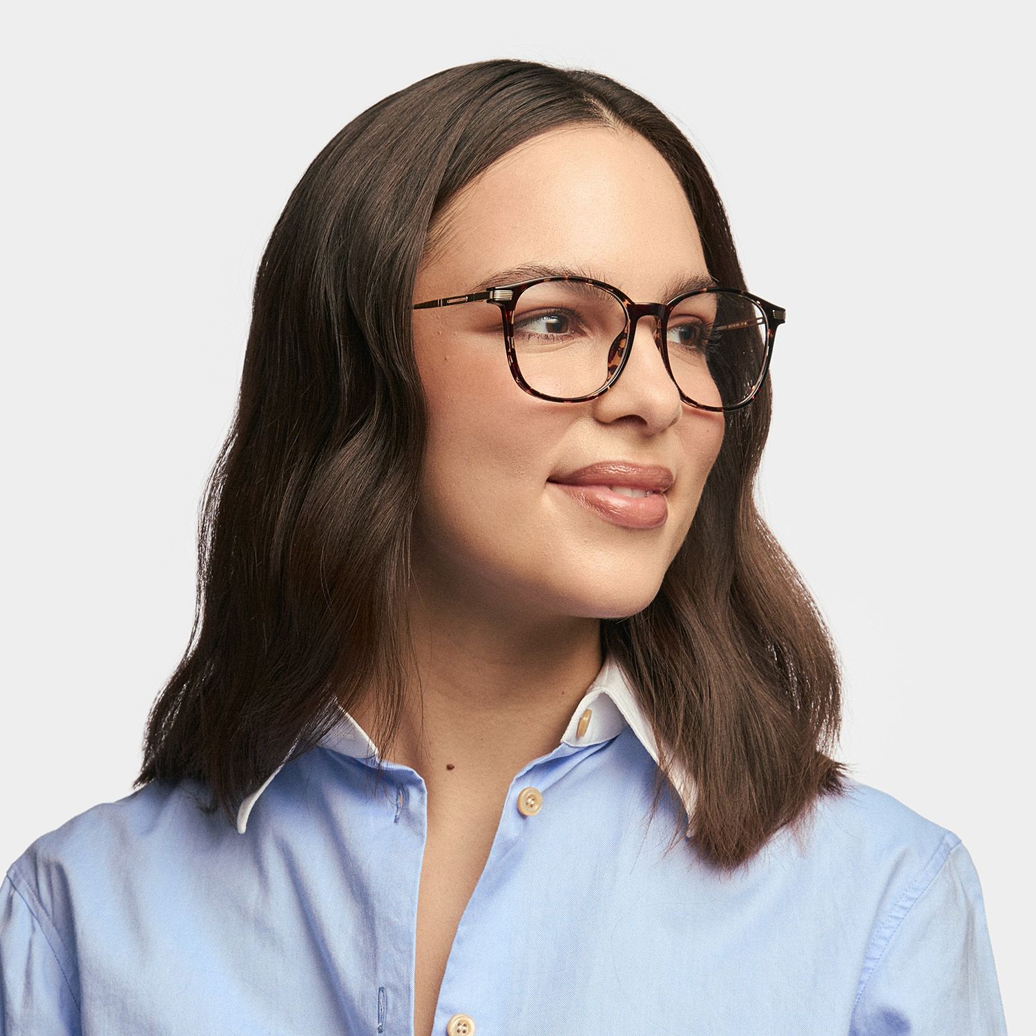 Greene Square Tortoise Frame Glasses | Zeelool Optical1