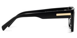 Zia Black Cat-Eye Sunglasses3