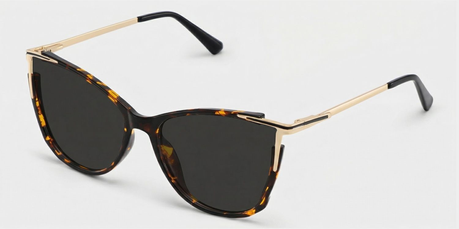Yomary Tortoise Frame Sunglasses with Cat Eye Style | ZEELOOL CA2