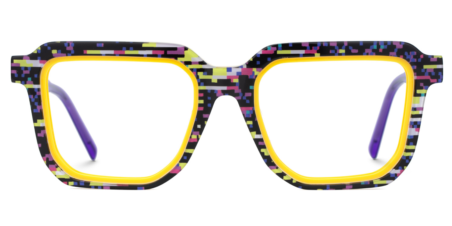 Zach Square Purple Glasses0