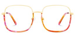 Wade Square Red Floral Glasses1