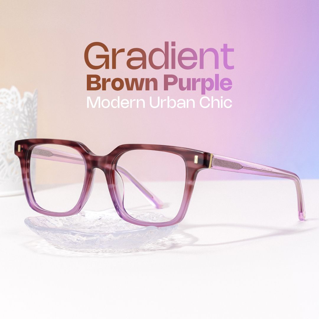 Pagel Purple Thin Frame Eyeglasses | ZEELOOL Canada0
