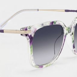 Jacqui Floral Square Glasses3