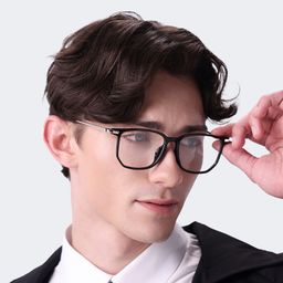 Fezell Black Square Glasses7