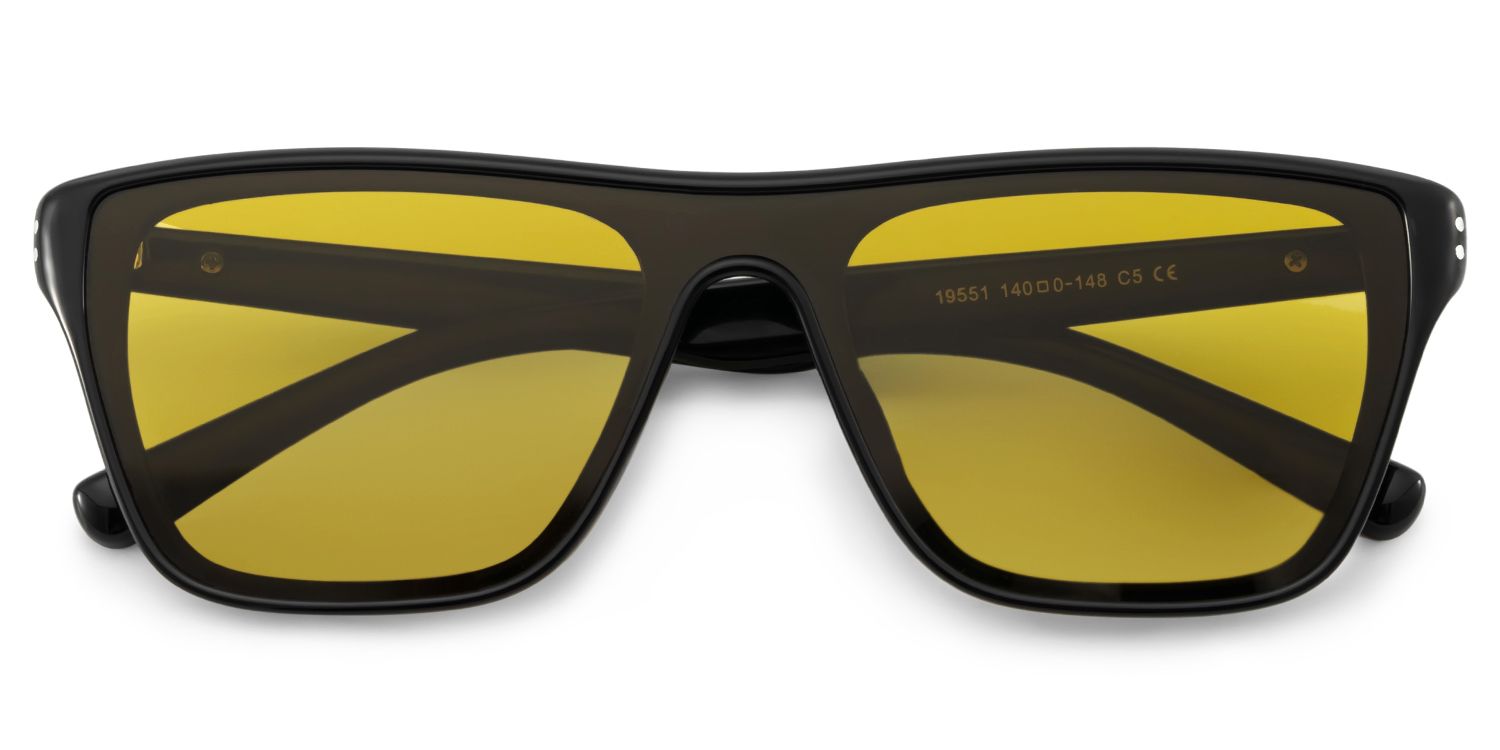 Paloma Black Aviator Polarized Sunglasses Online | ZEELOOL Canada1