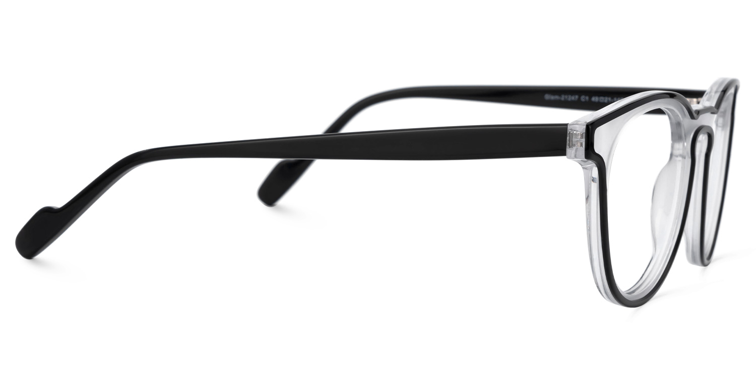 Suzette Eyeglasses in Round Two-Tone Frame | ZEELOOL Canada2