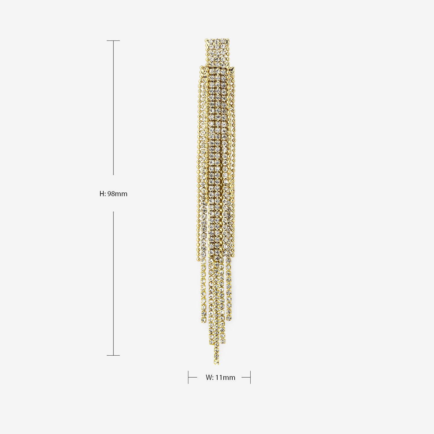 Fashion Eyeglasses Gold Earrings Accessories on Zeelool3