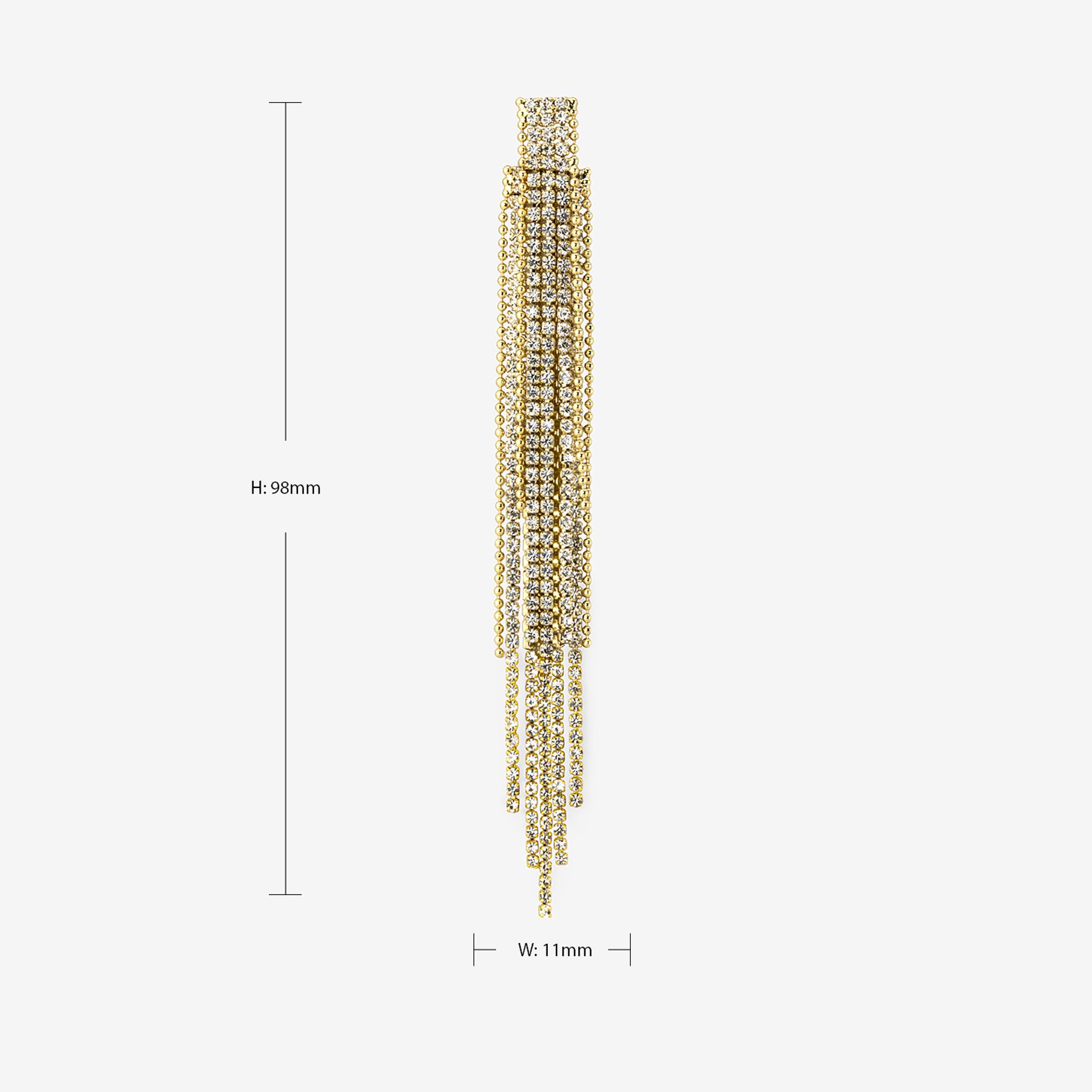 Fashion Eyeglasses Gold Earrings Accessories on Zeelool3