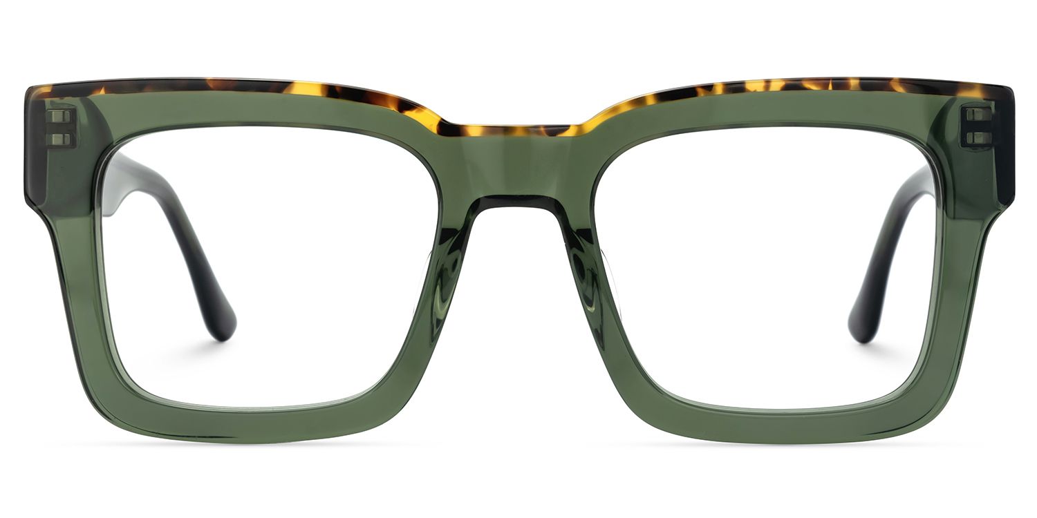 Vorse Square Green Color Frame Glasses for Men | ZEELOOL Canada0