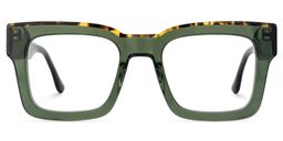 Vorse Square Green Glasses0