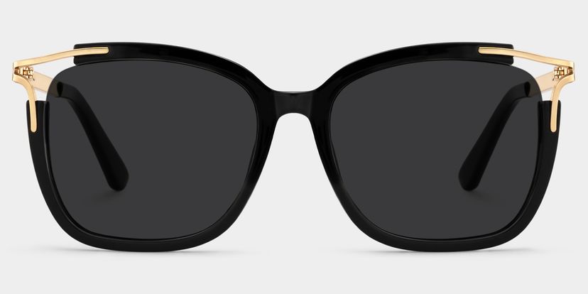 Sidibe Square Black Glasses
