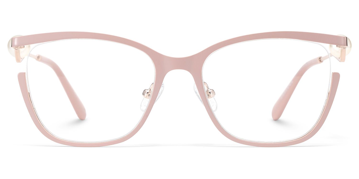 Aria Eyeglasses in Round Pink Frame | ZEELOOL Canada2