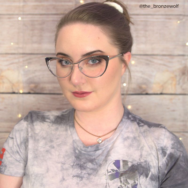 Ellen Cat eye Silver Eyeglasses and Metal Browline Frame10