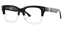 Gaydeh Rectangle Black Crystal Glasses3