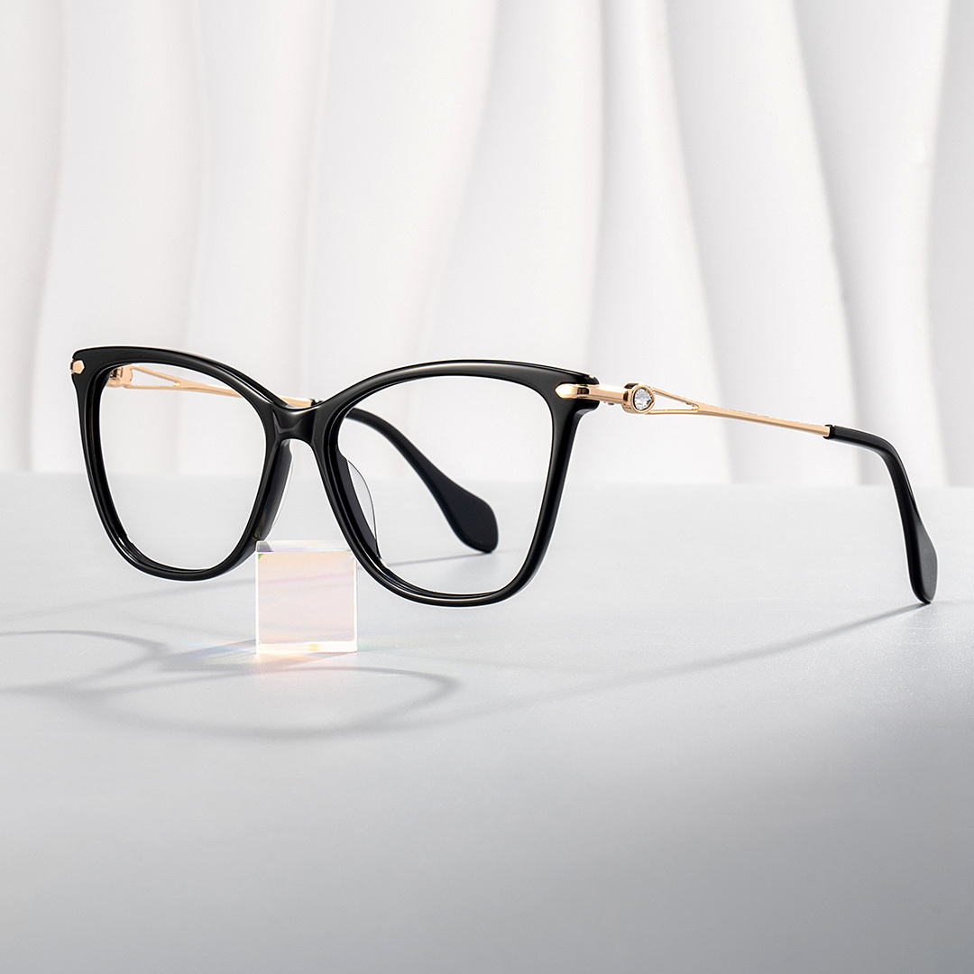 ZEELOOL Westley Butterfly Black Glasses