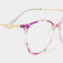 Chanty Purple Round Glasses5
