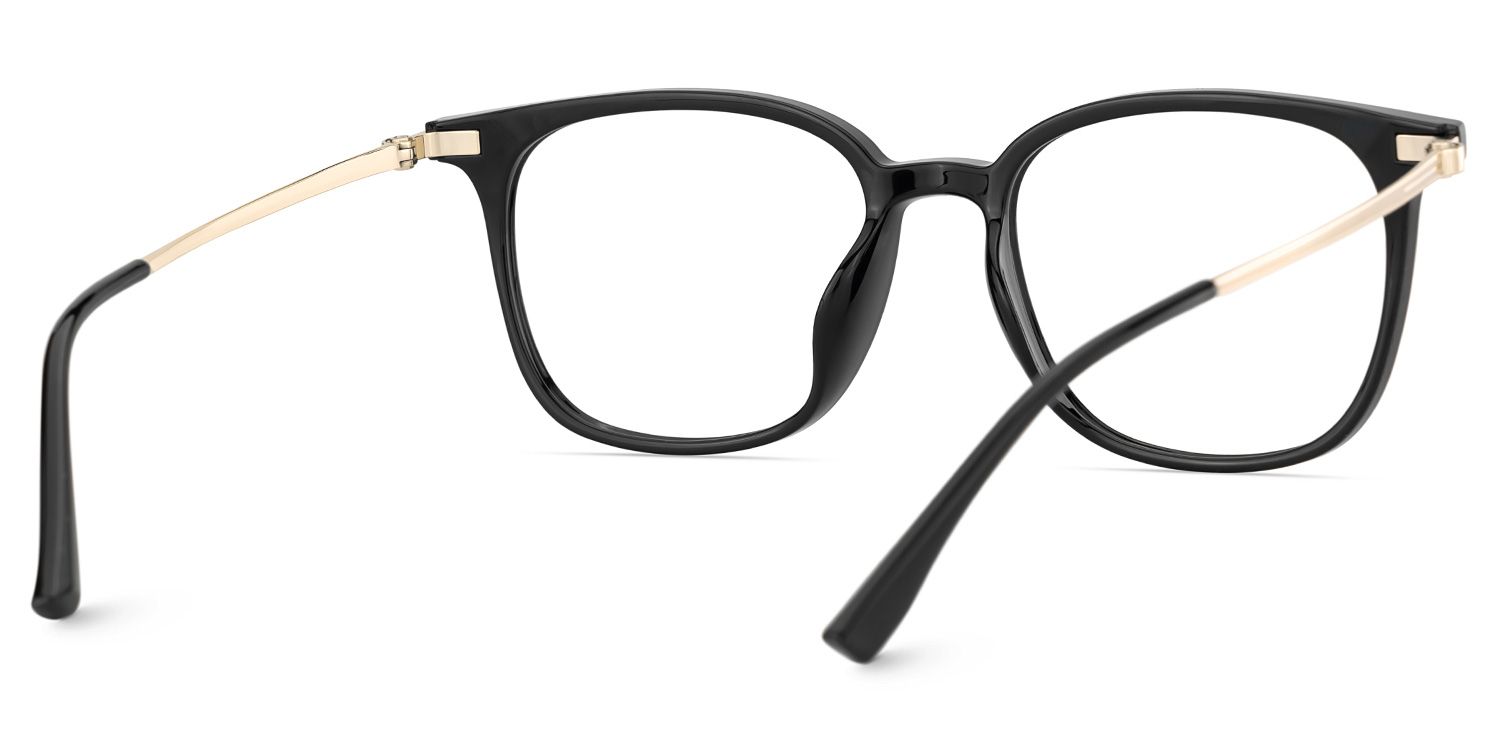Cora Square Black Frame Eyeglasses for Woman| ZEELOOL Canada5