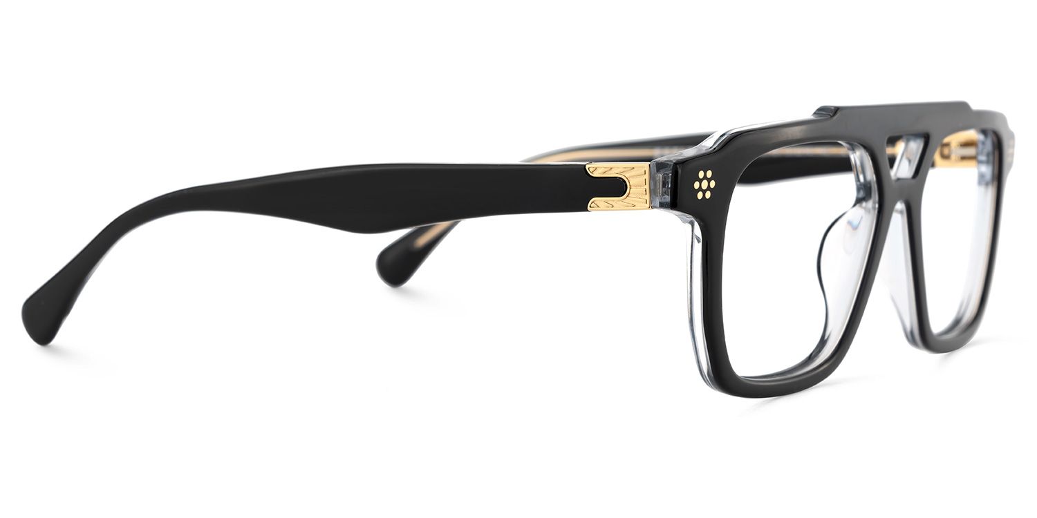 Mercurio Eyeglasses in Aviator Black Frame | ZEELOOL Canada4