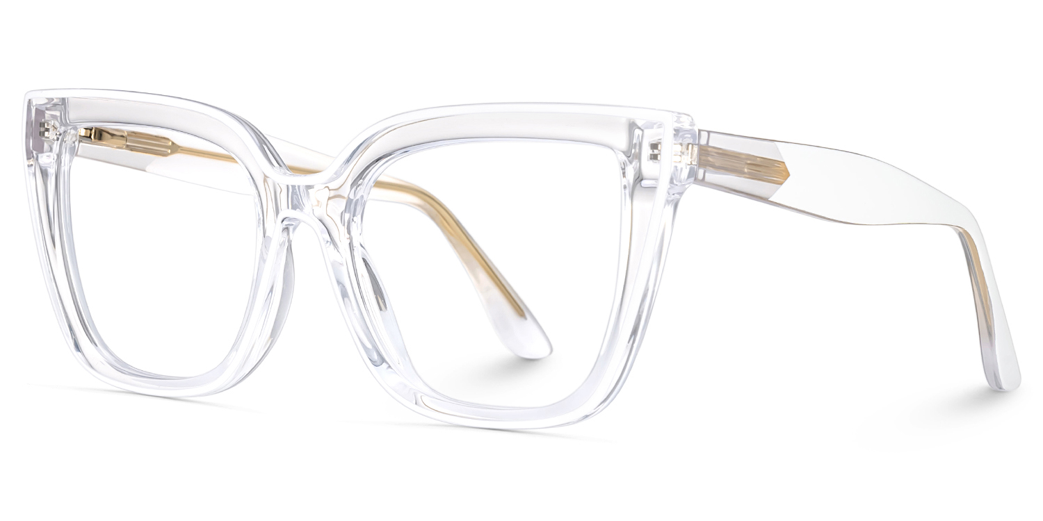 Mirta Square Crystal Eyeglasses with TR90 Frame2