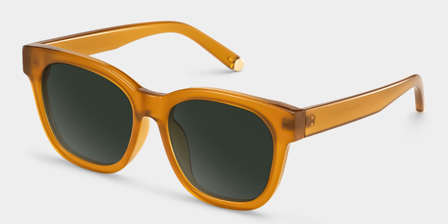 Azul champagne Frame Polarized Sunglasses with square Style Online | ZEELOOL Canada2