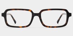 Danielle Tortoise Rectangle Glasses0
