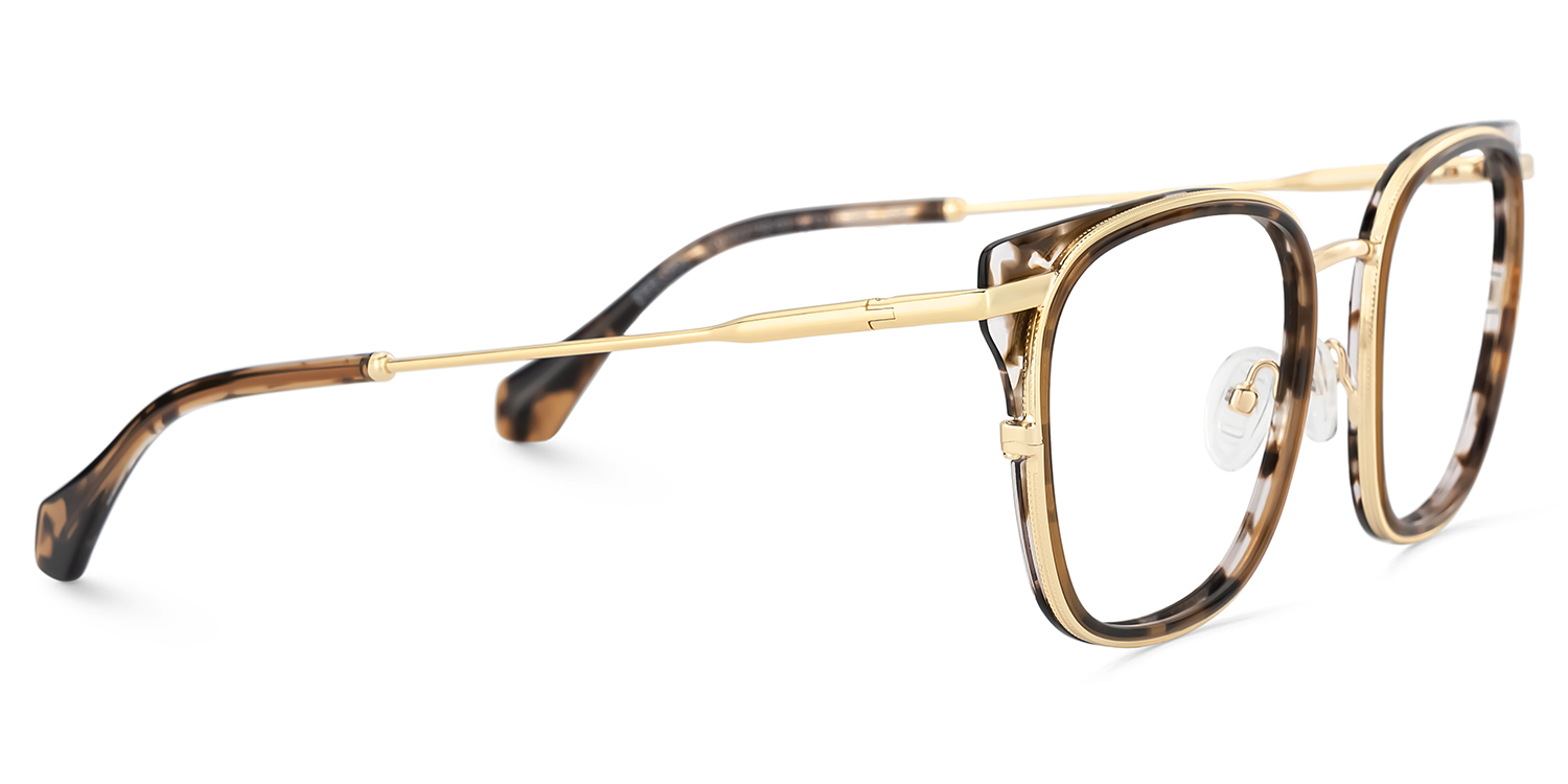 Cameron Eyeglasses in Square Tortoise Frame | ZEELOOL Canada4