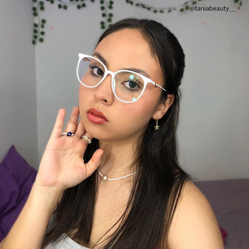 Chanty Round White Thin Frame Glasses | Zeelool Optical5