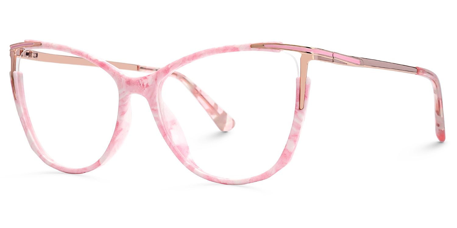 New Pink-Floral Color for Yomary Mixed-Material Eyeglasses  | ZEELOOL Canada1