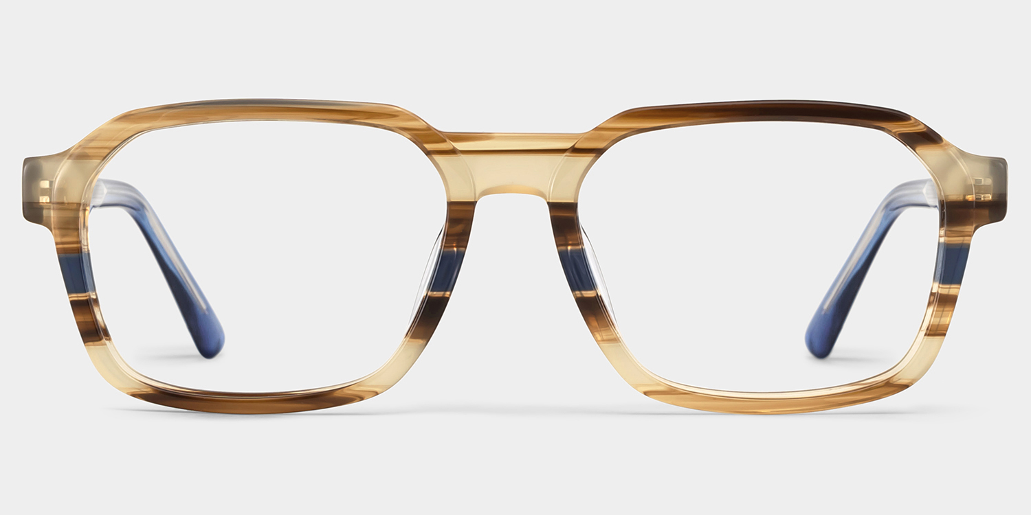 Arden Rectangle Colorful Frame Eyeglasses for Man| ZEELOOL Canada1