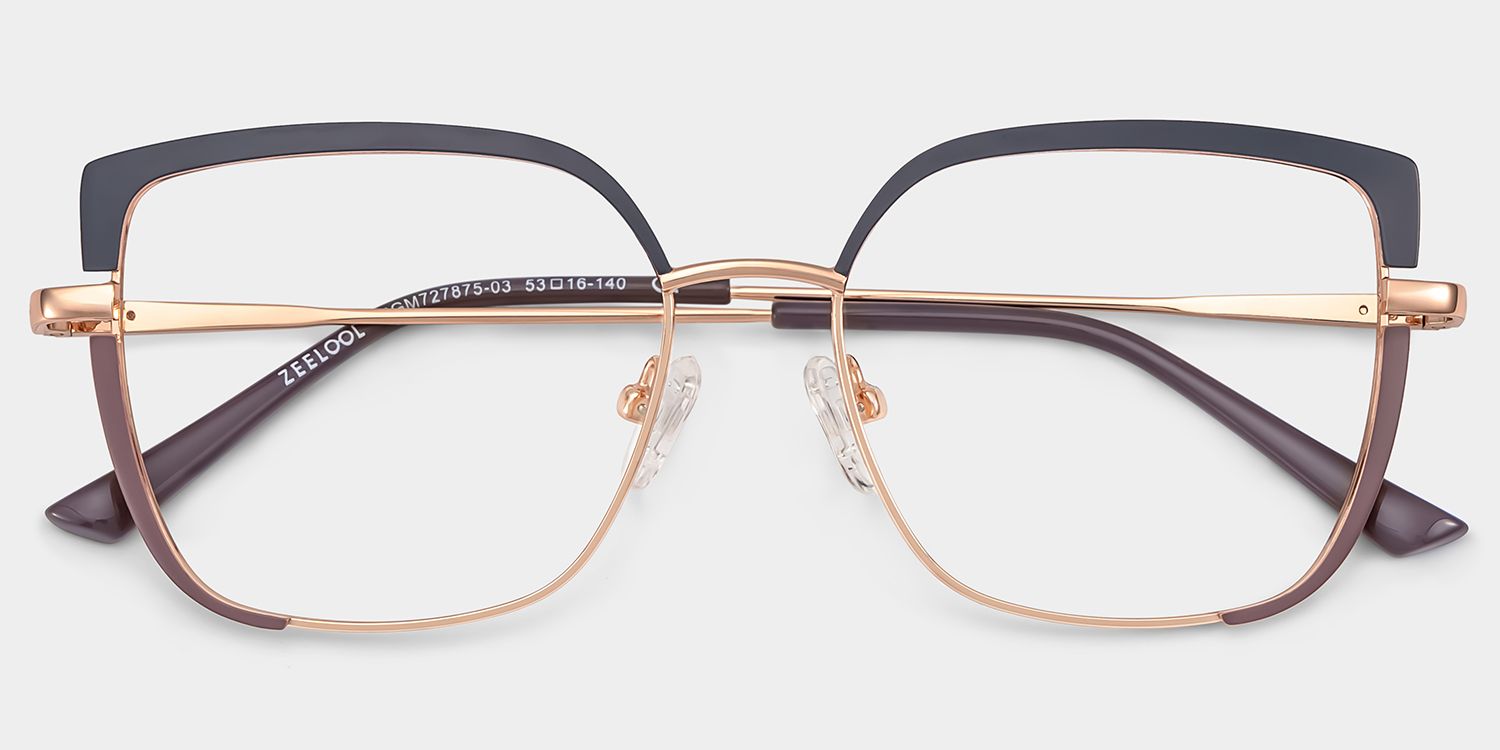 Grasso Square Two-Tone Eyeglasses & Metal Frames1