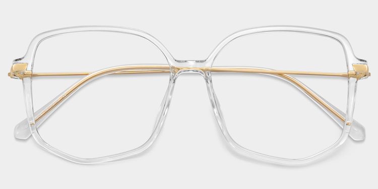 Payton Geometric Clear Glasses