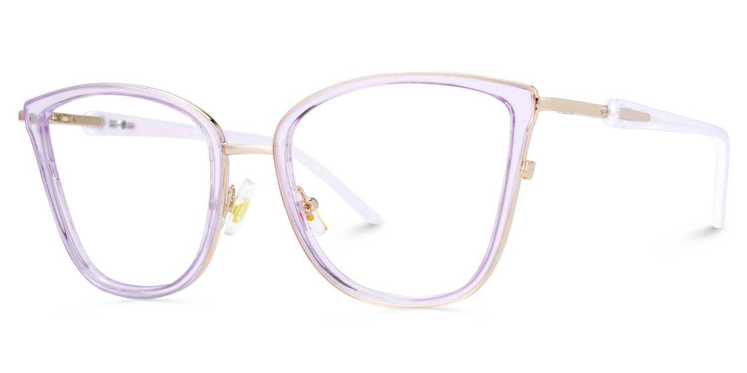 Cateye Transparent Purple Frames - Marisa deals at Zeelool2