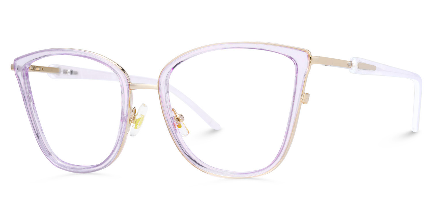 Cateye Transparent Purple Frames - Marisa deals at Zeelool2