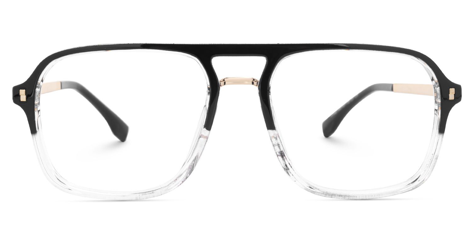 Aviator Kilworth Black-Clear Glasses deals -Zeelool Glasses0