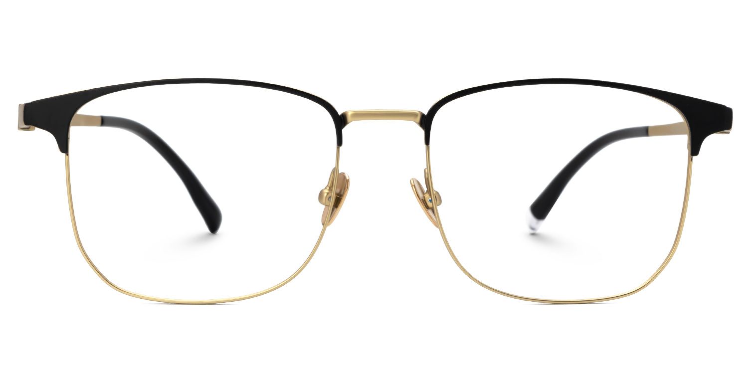 Rondon Titanium Rectangle Gold Frame Glasses | ZEELOOL Canada0