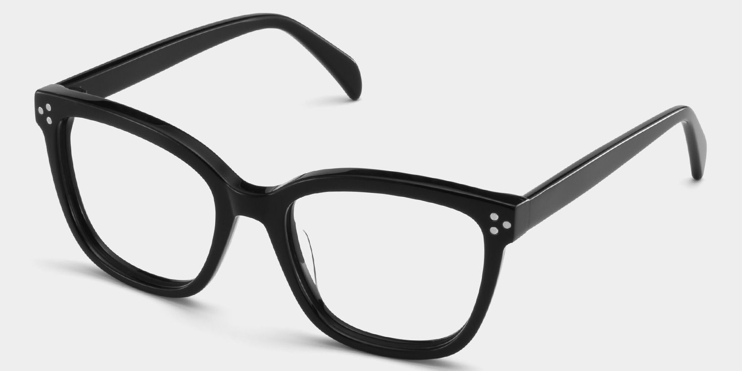 Scarlett Black Frame Glasses with Square Frame Online | ZEELOOL Canada2