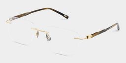 Claire Rectangle Gold Glasses4