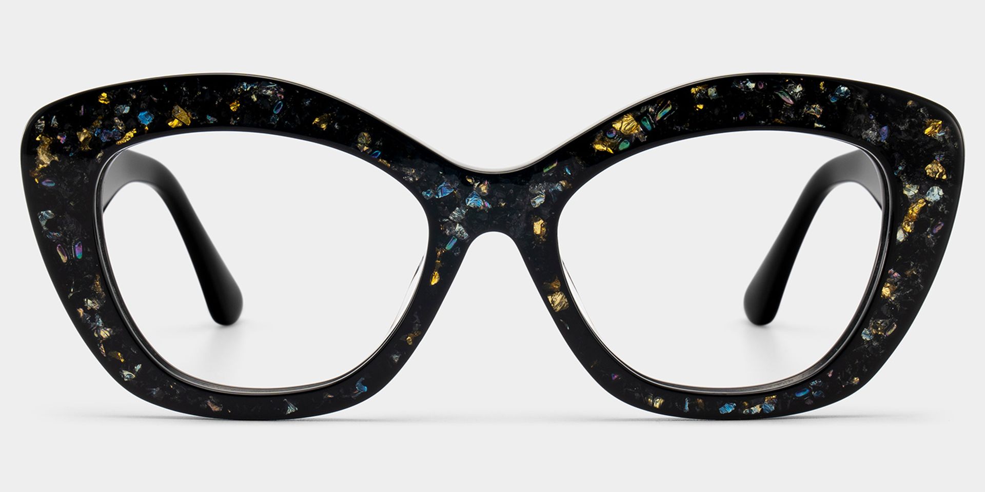 Giselle Black Cat Eye Glasses with Rhinestones | ZEELOOL2