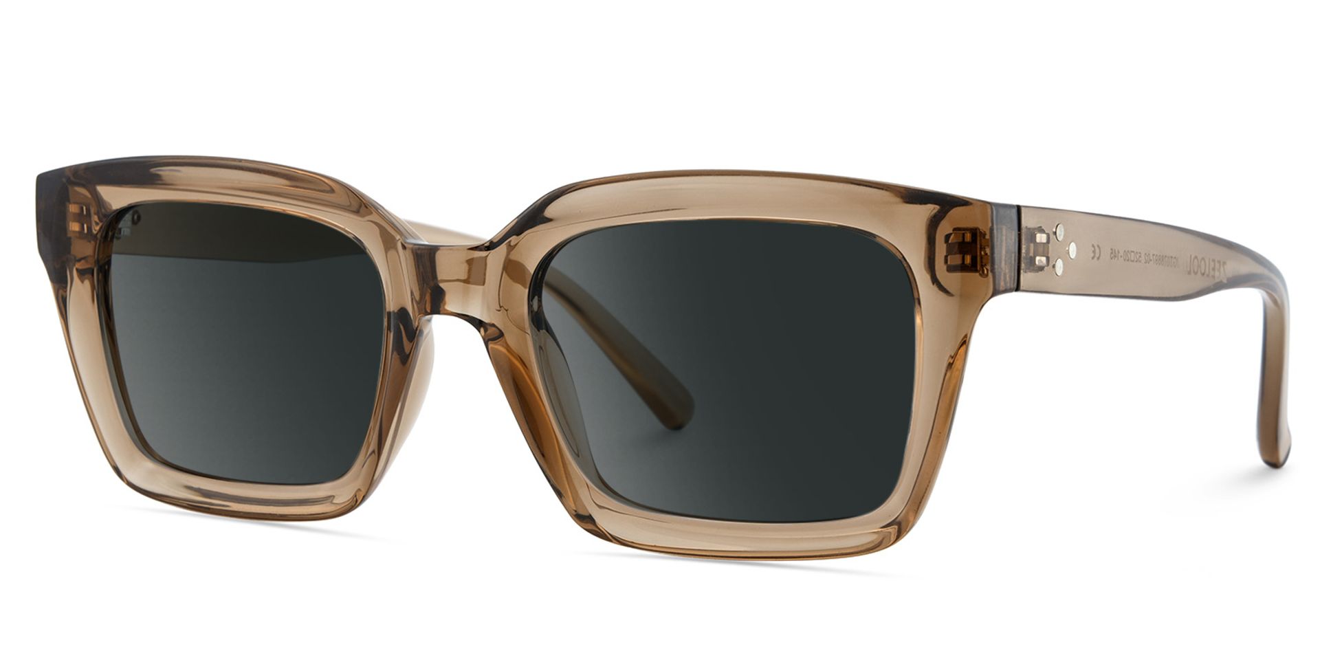 Grover Rectangle Sunglasses and Beige Color Frames2